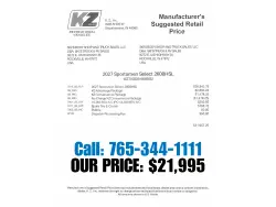 2027 KZ RV Sportsmen Select 260BHSL