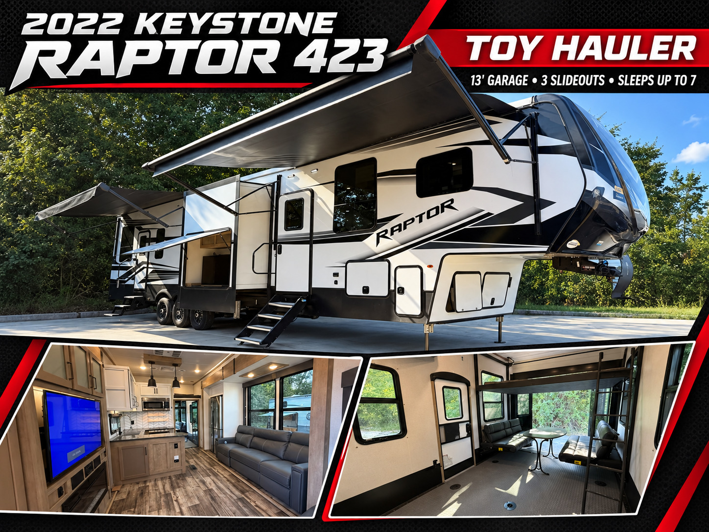2022 Keystone RAPTOR 423 RV