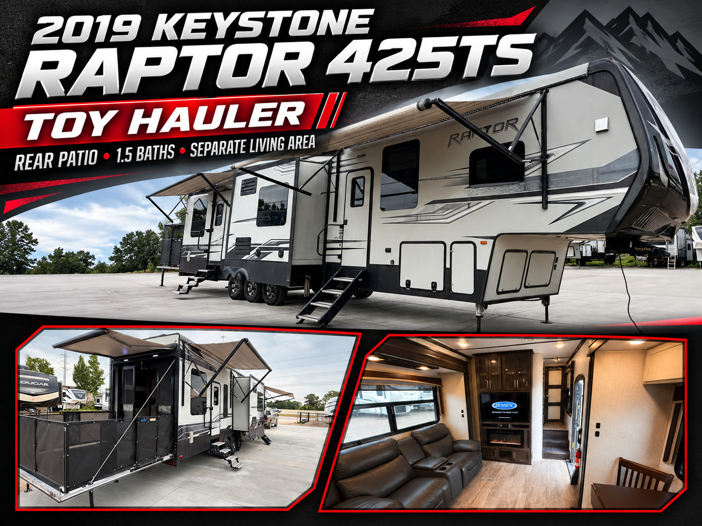 2019 Keystone RAPTOR 425TS RV
