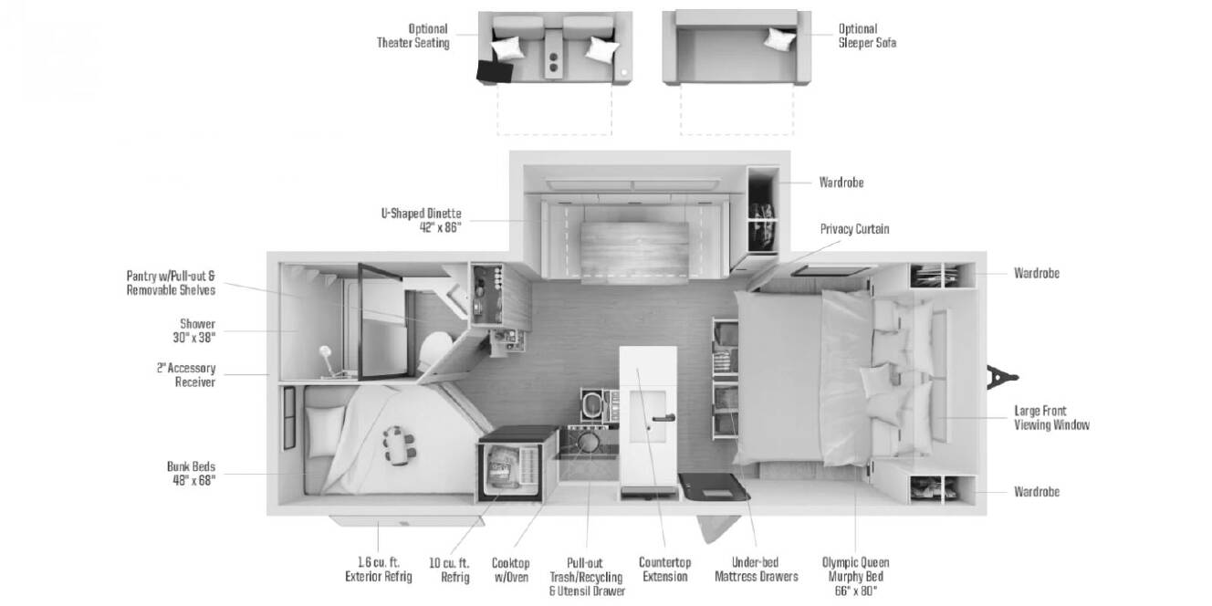 A photo of this 2026 Winnebago Thrive 22MBH
