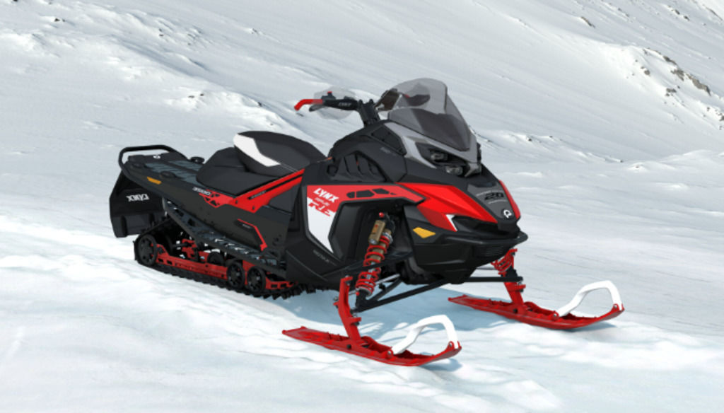 2027 Lynx® Rave RE 850 E-TEC® 3500 Electric w/manual_Red/Blk in indian river MI