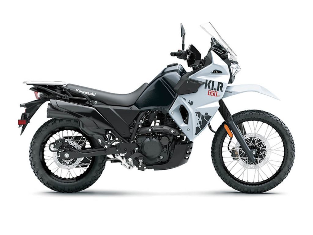2025 Kawasaki KLR®650 S Pearl Crystal White/Metallic Carbon Gray ABS ABS in Massapequa, NY