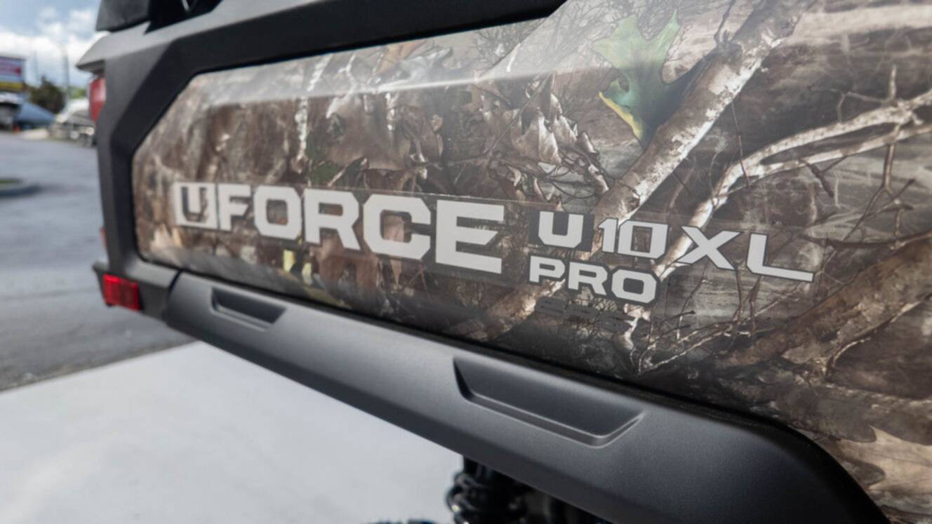 A photo of this 2027 CFMOTO UFORCE U10 XL Pro Highland EPS TrueTimber® Kanati Camo