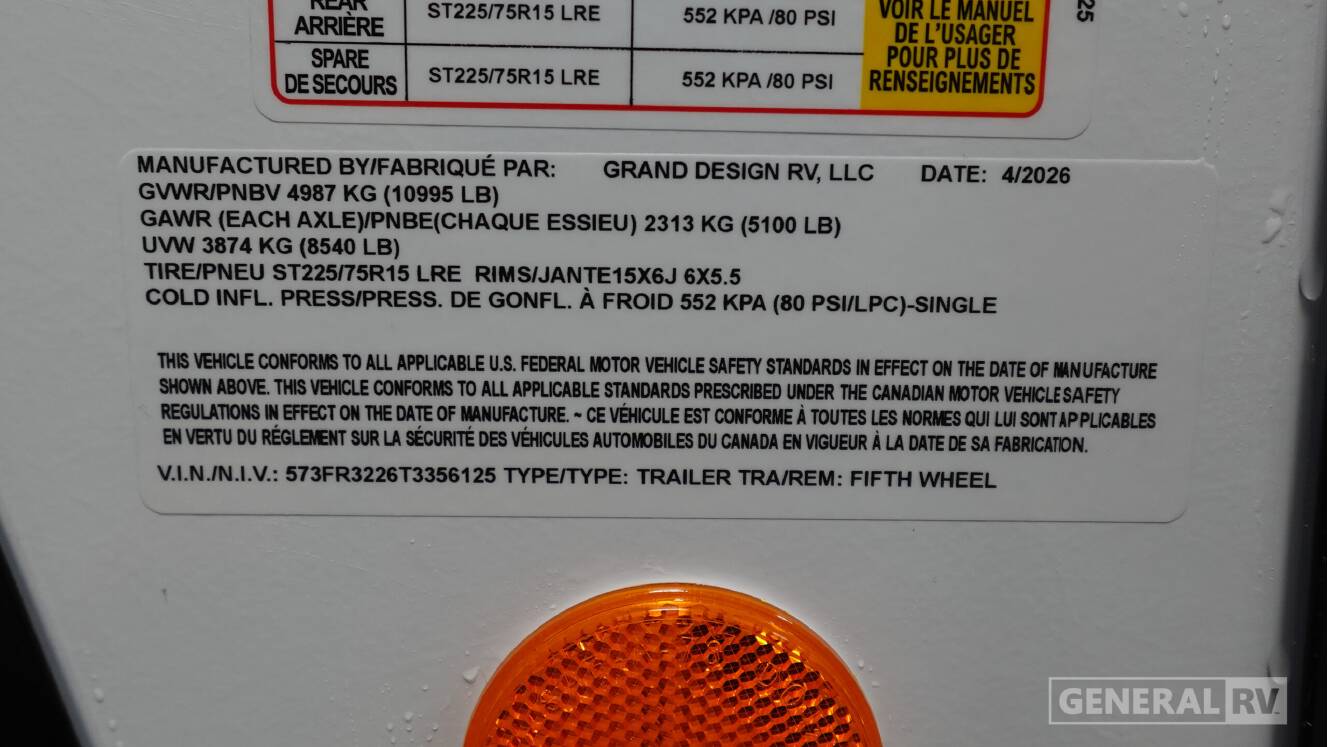 A photo of this 2026 Grand Design REFLECTION 28RL