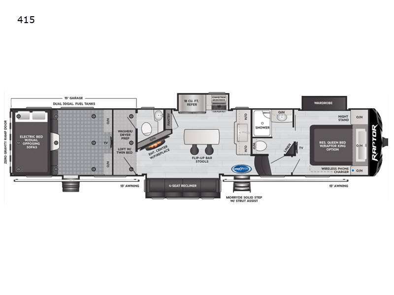 2021 Keystone Rv Raptor 415 in slaton TX