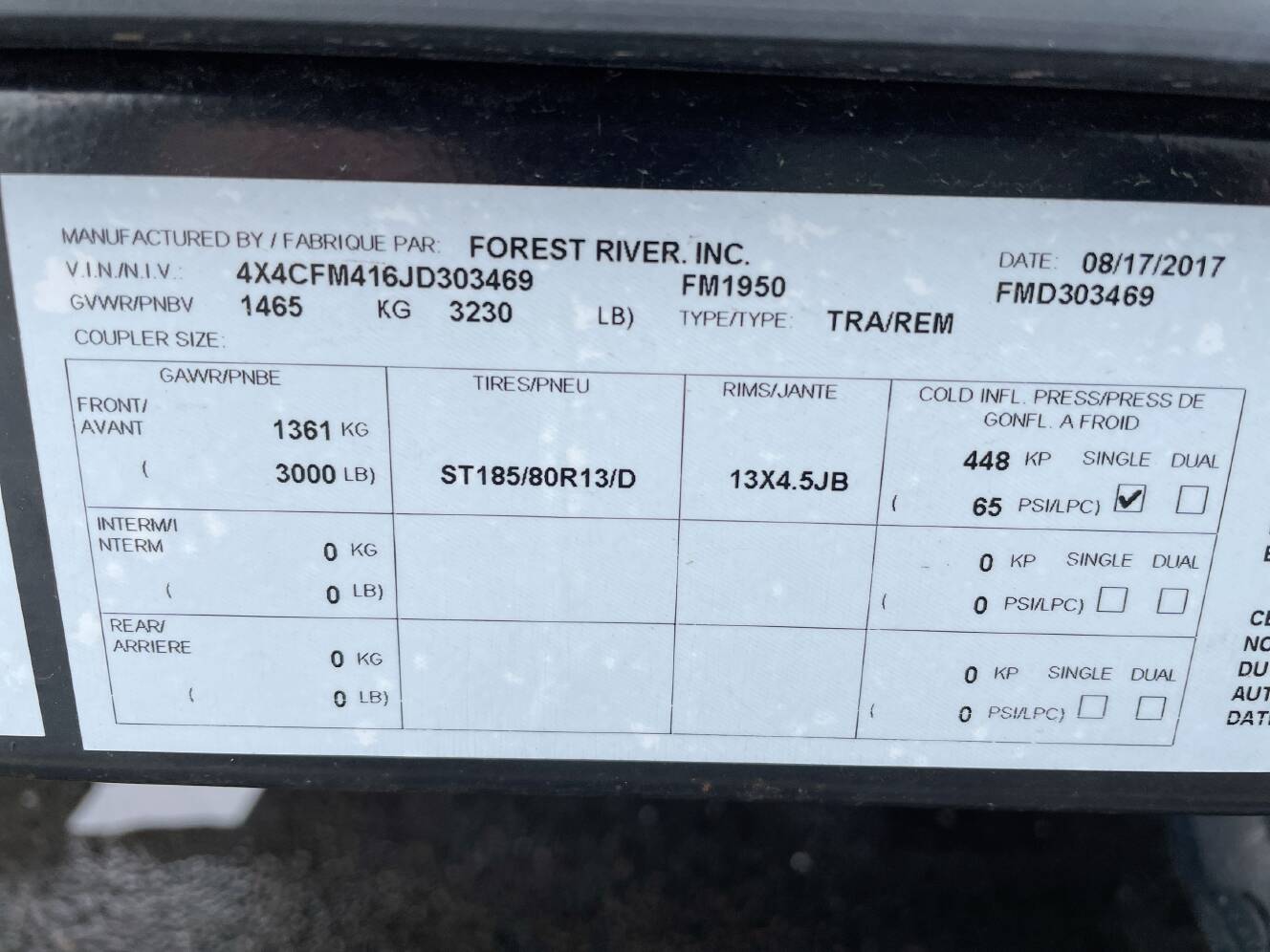 A photo of this 2018 Forest River ROCKWOOD FREEDOM 1950