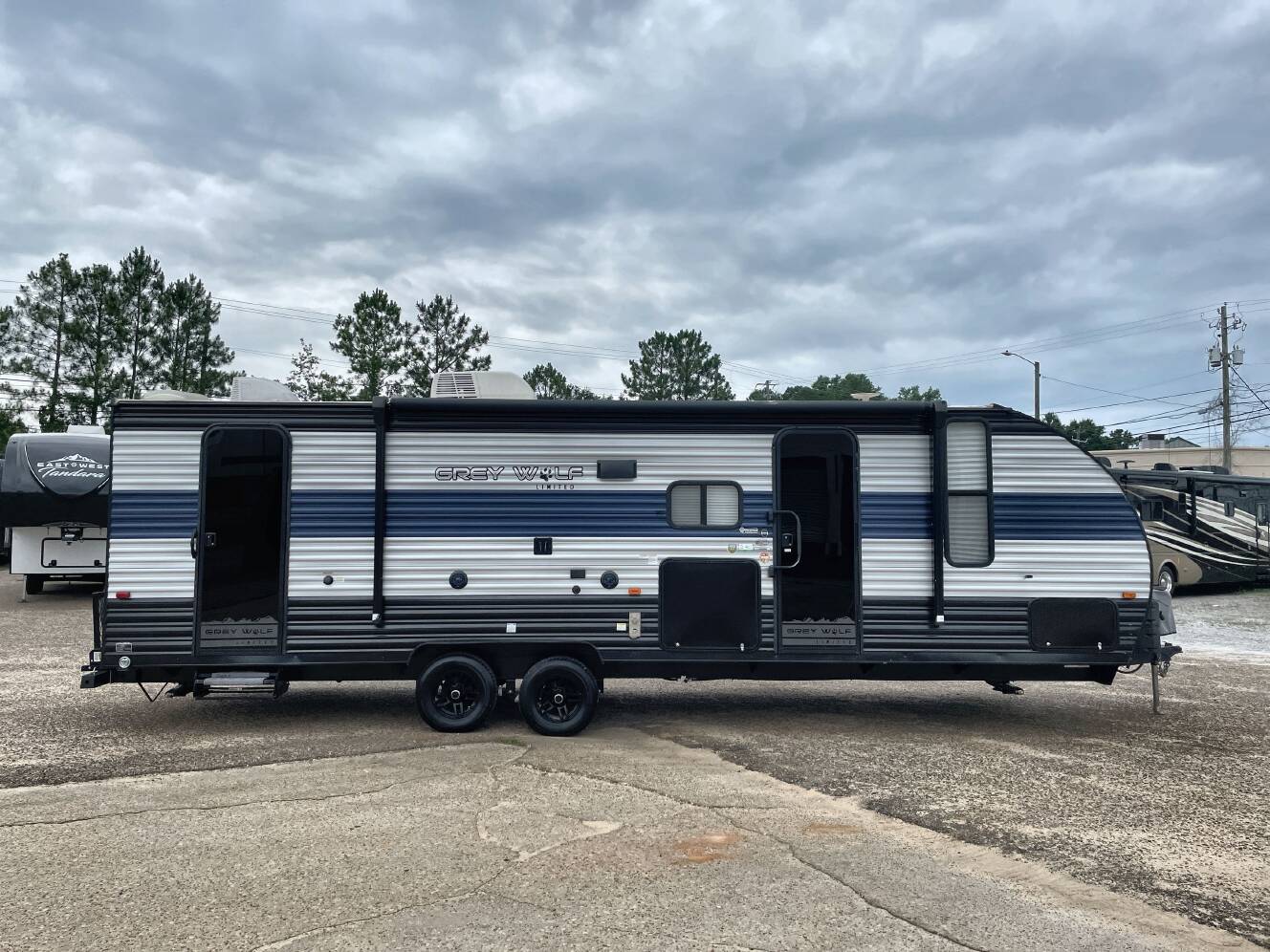 A photo of this 2022 Forest River GREY WOLF 26DBH