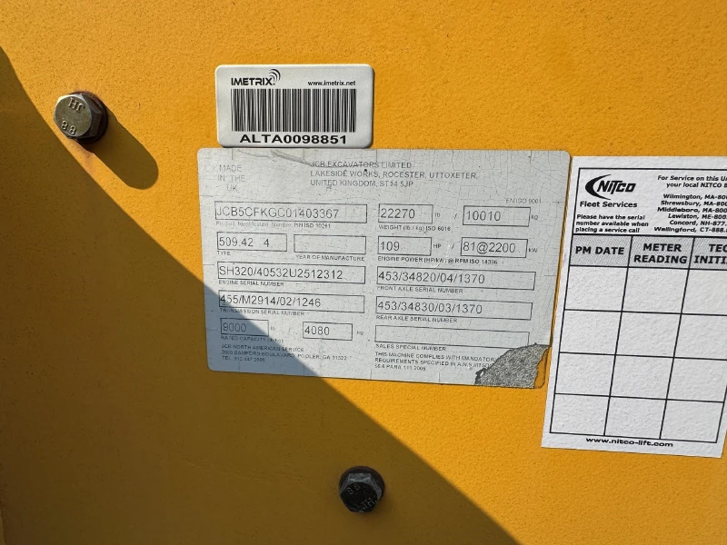 2012 JCB 509-42