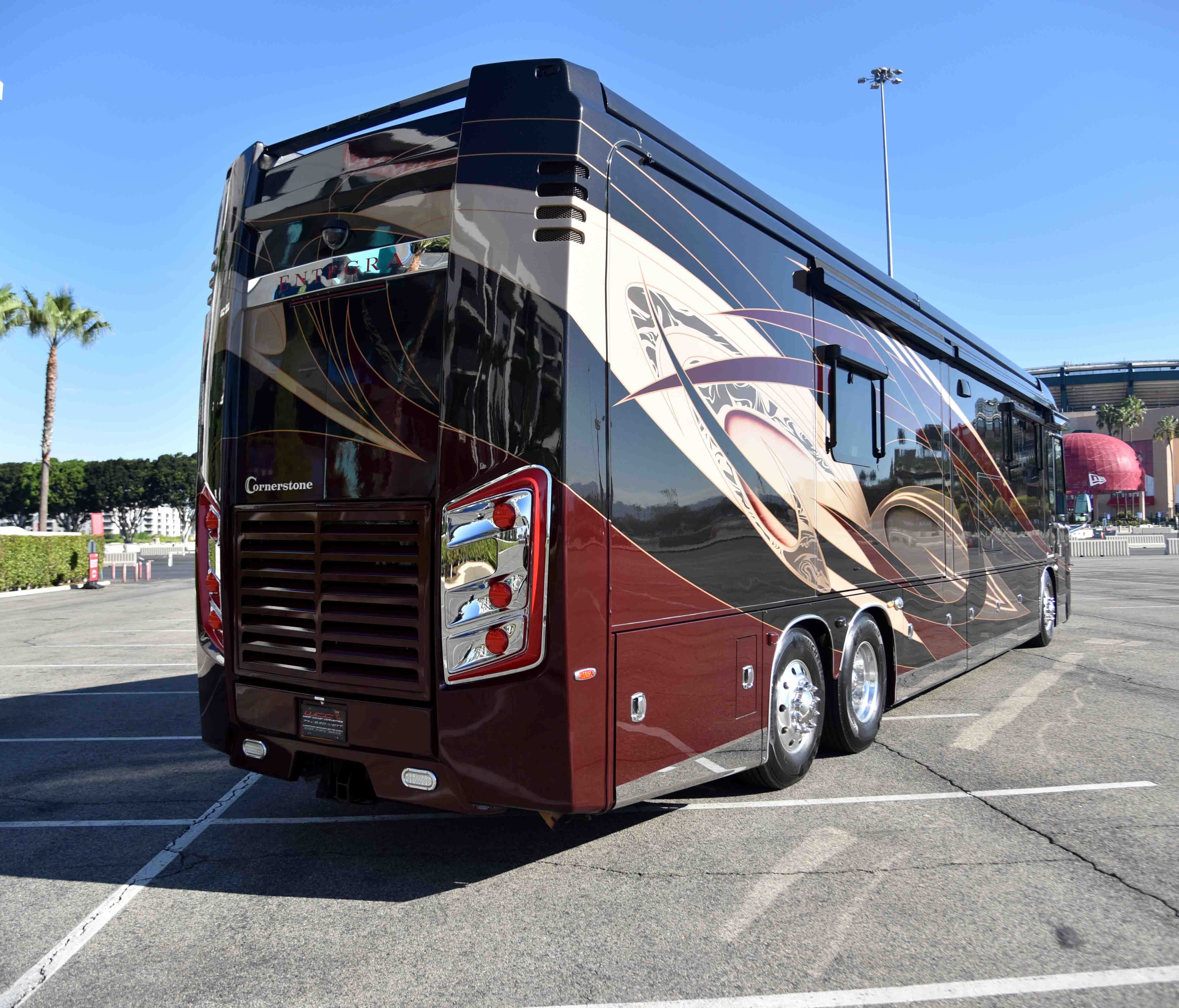 2017 Entegra Coach CORNERSTONE 45B in orange CA