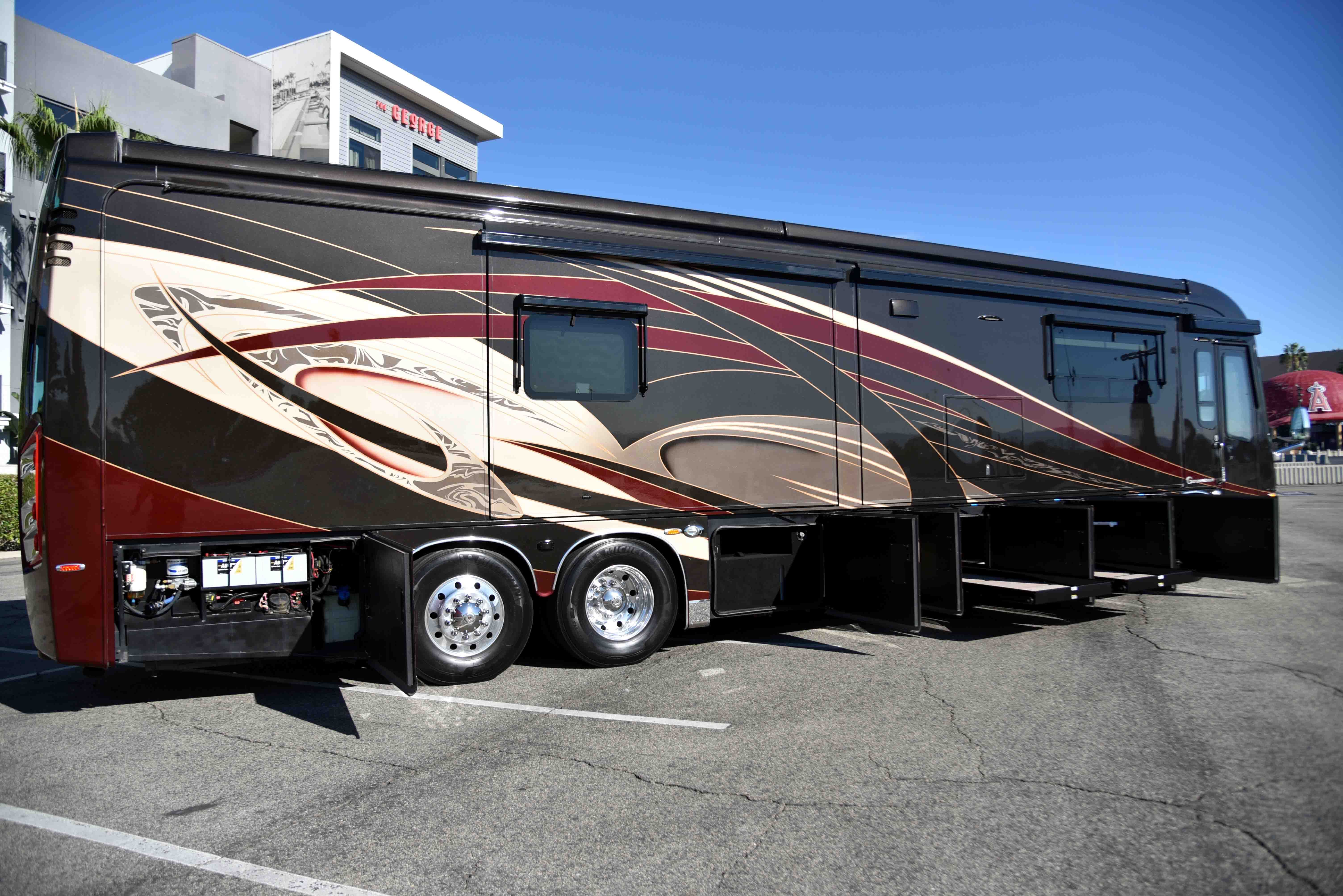 2017 Entegra Coach CORNERSTONE 45B in orange CA