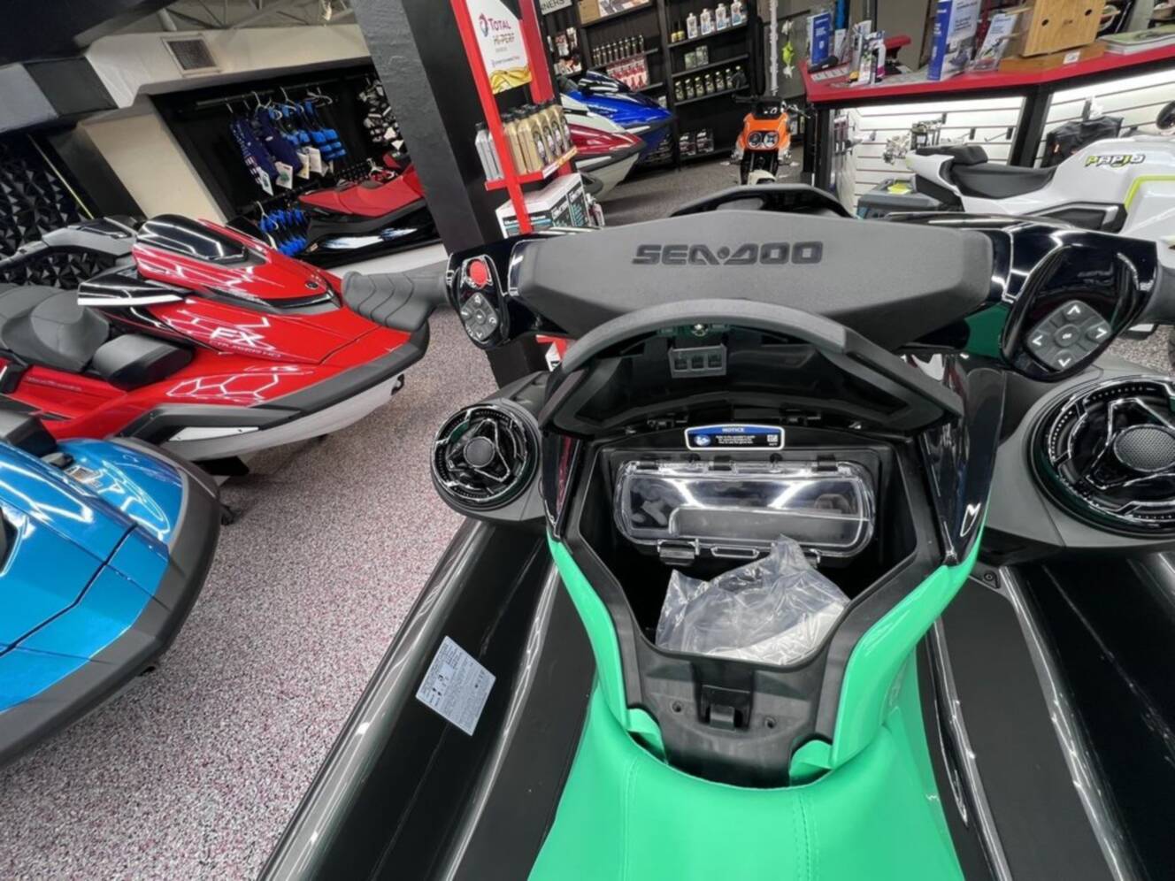 A photo of this 2026 Sea-Doo GTI SE 170 Tech, Audio, iDF, iBR