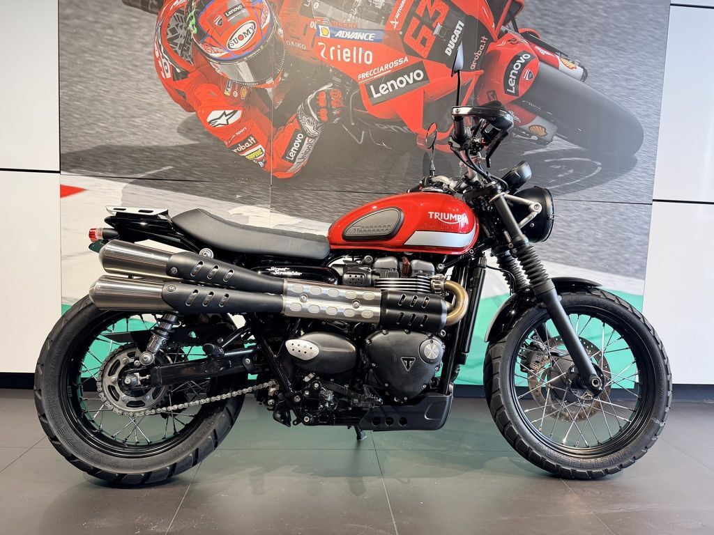 2018 Triumph Street Scrambler Korosi Red/Frozen Silver BASE in Miami, FL