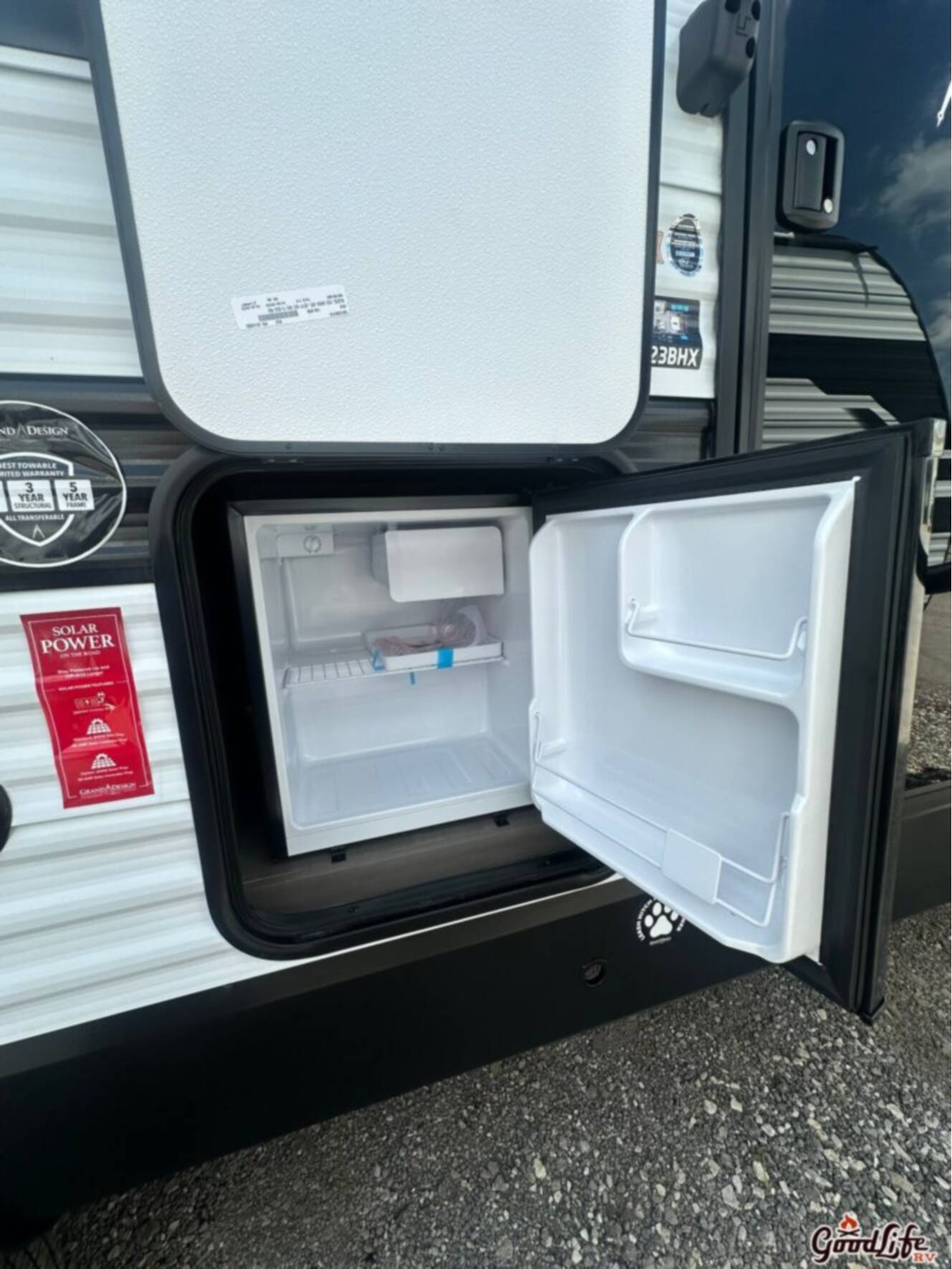 A photo of this 2026 Grand Design Transcend XPLOR 23BHX
