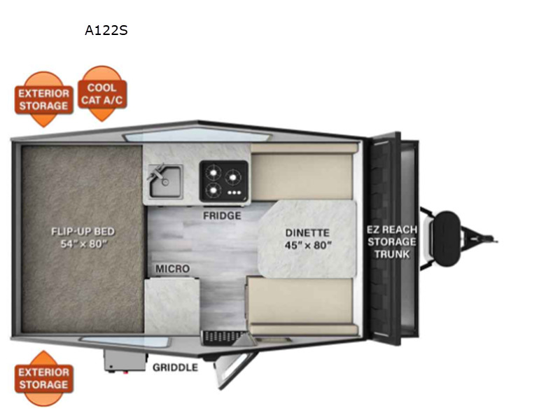 2023 Forest River Rv Rockwood Hard Side Series A122S in tea SD