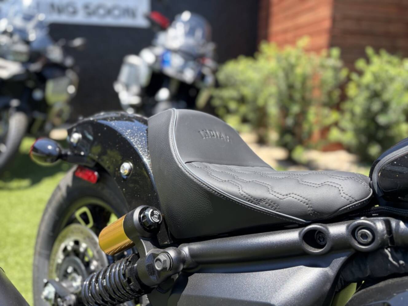 A photo of this 2026 Indian 101 SCOUT ONXY BLACK CRYSTAL