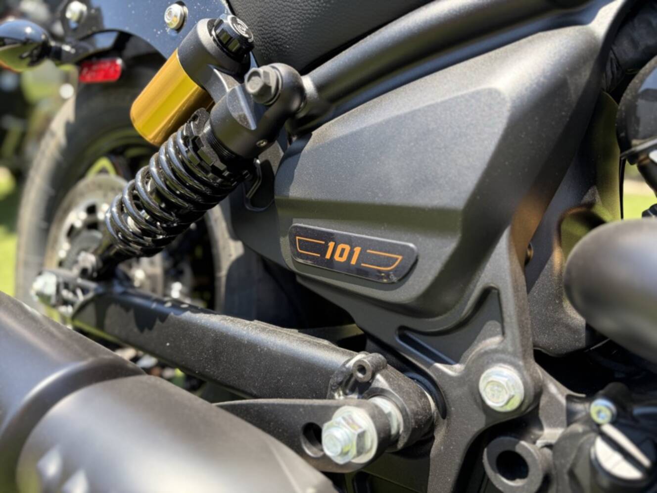 A photo of this 2026 Indian 101 SCOUT ONXY BLACK CRYSTAL