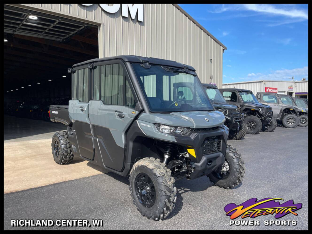 A photo of this 2027 Can-Am Defender MAX DPS CAB HD10 Dolomite Grey