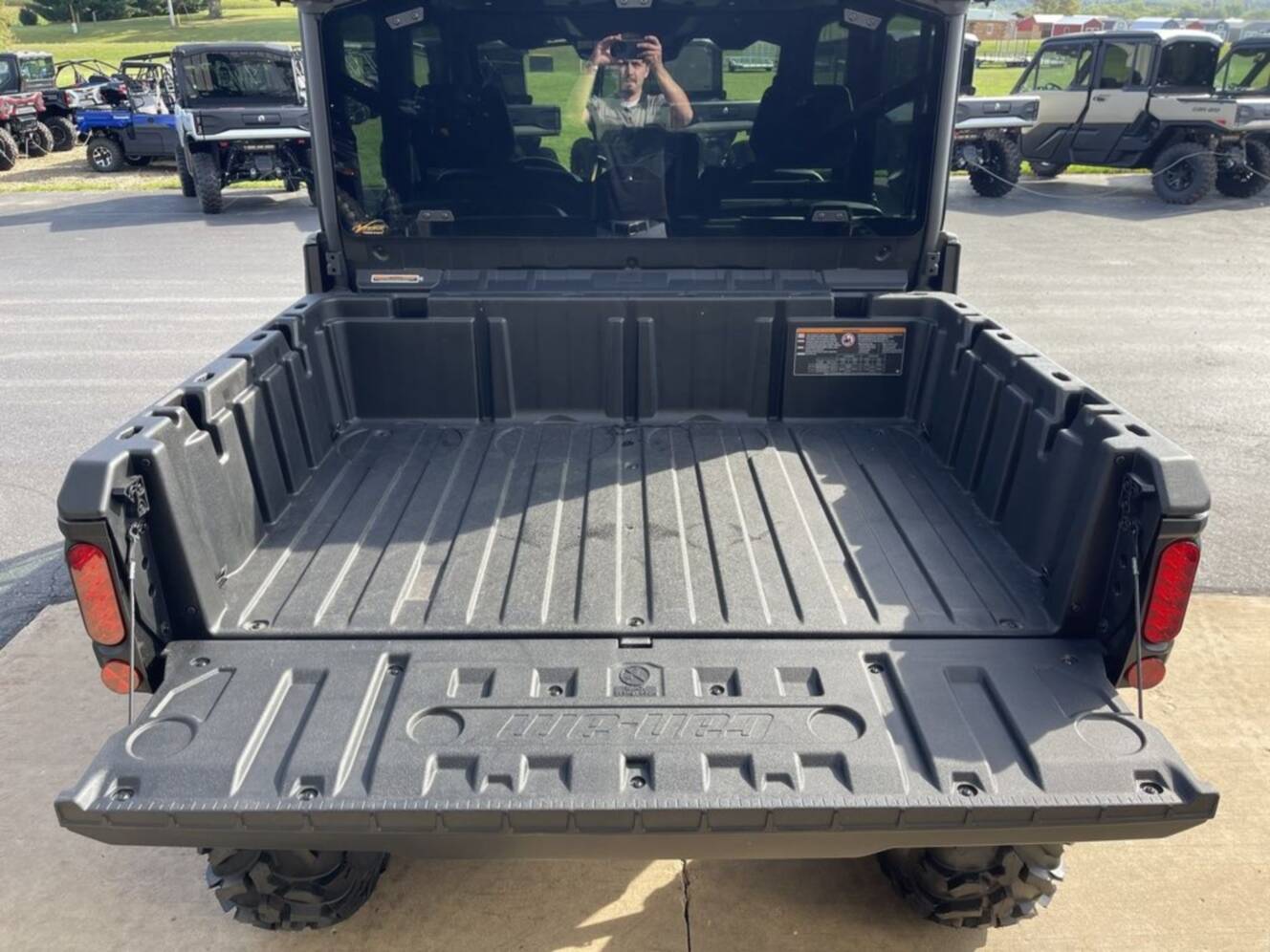 A photo of this 2027 Can-Am Defender MAX DPS CAB HD10 Dolomite Grey