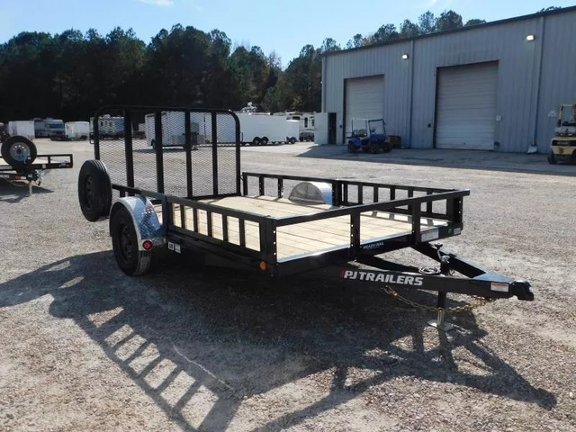 2026 PJ TRAILERS 83"X12" With Rear Gate And Side Mount ATV Ramps in Hope Mills, NC