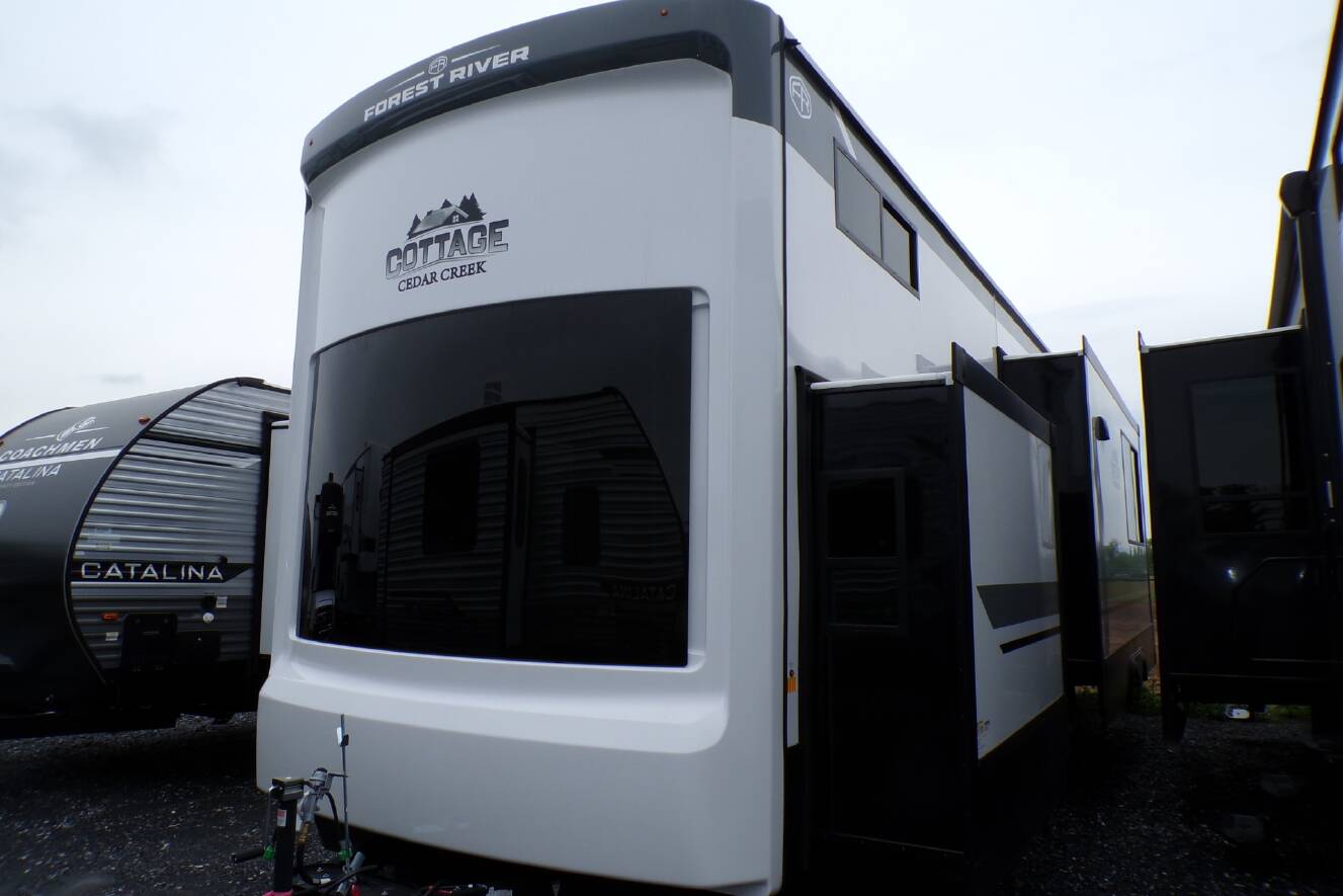 A photo of this 2026 Forest River Cedar Creek Cottage 40CDL