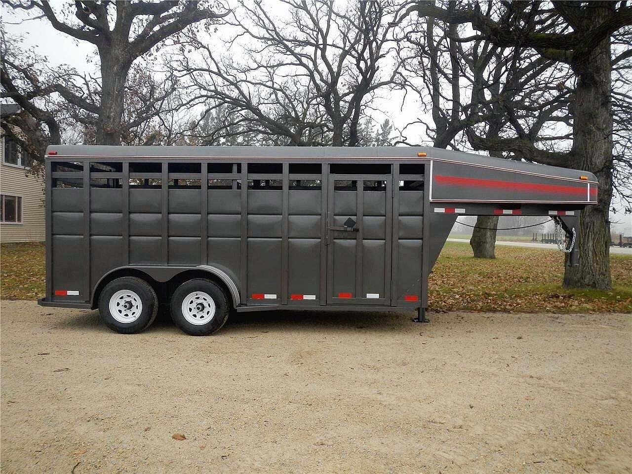 2025 S & S DURA-LINE 6.8 x 16 GOOSENECK STOCK TRAILER in Dover, MN