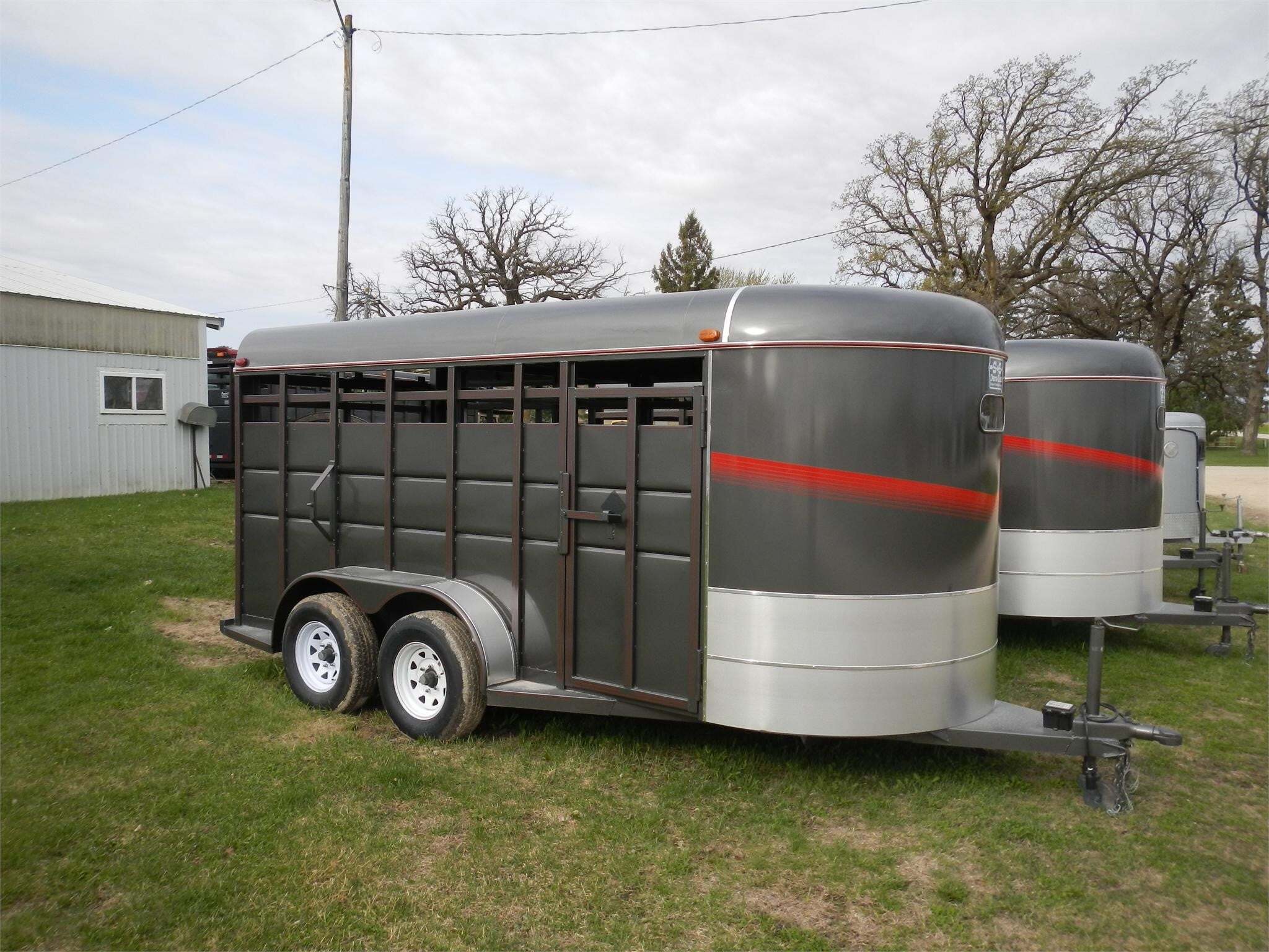 2025 S & S DURA-LINE 6.8' X 16' BUMPER PULL STOCK TRAIL in Dover, MN