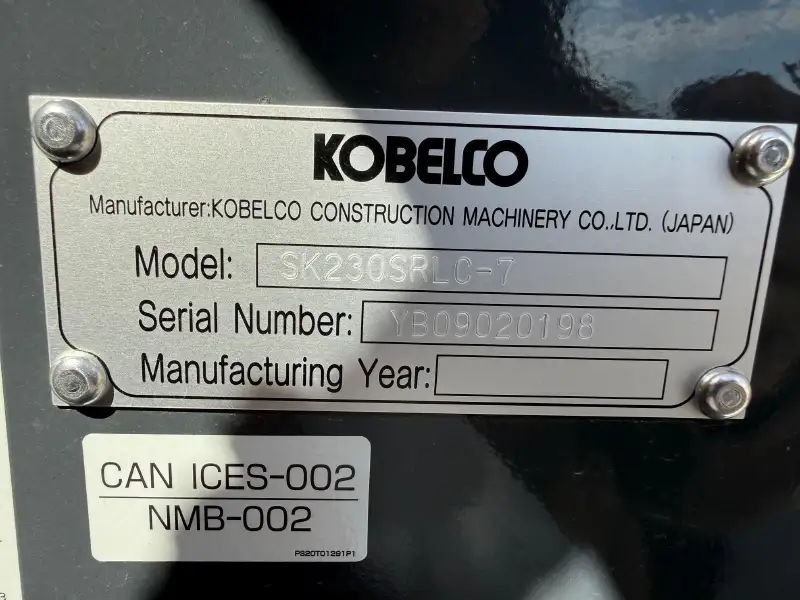 2026 KOBELCO SK230SR LC-7