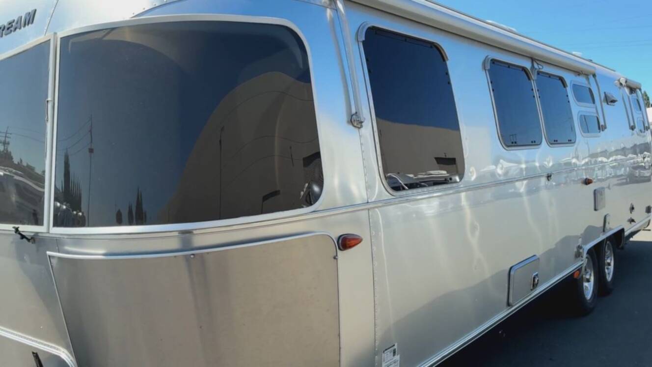 A photo of this 2021 Airstream Flying Cloud 30 Bunk Queen