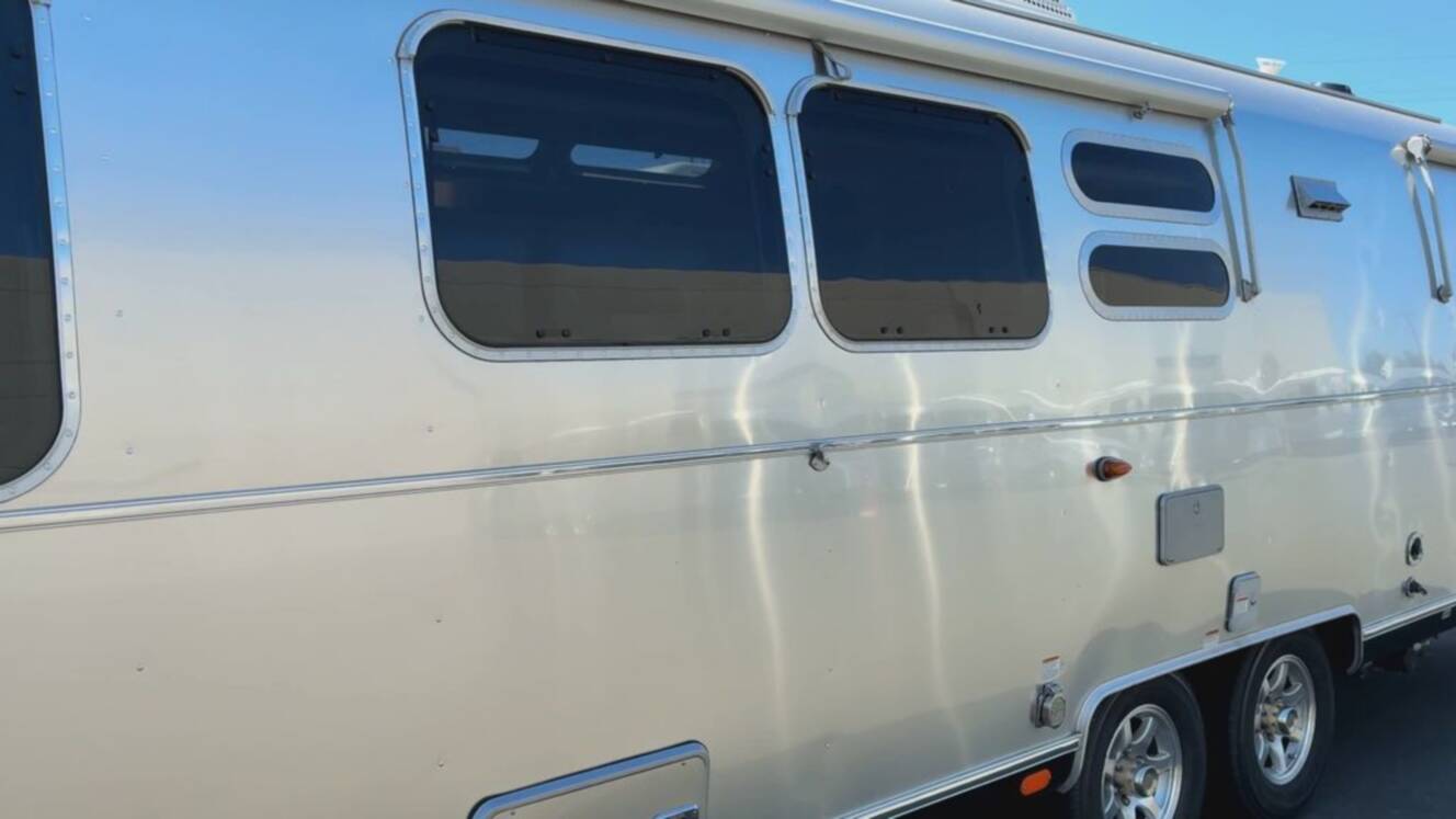 A photo of this 2021 Airstream Flying Cloud 30 Bunk Queen