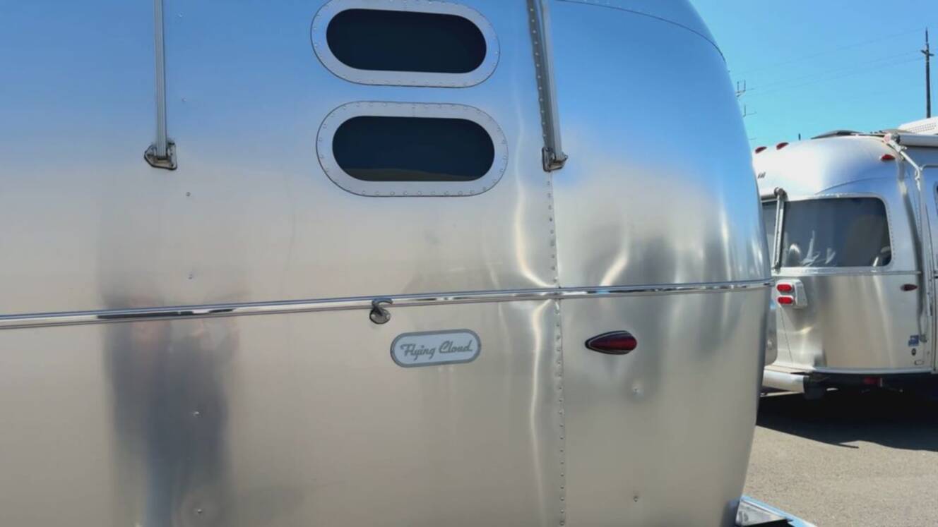 A photo of this 2021 Airstream Flying Cloud 30 Bunk Queen