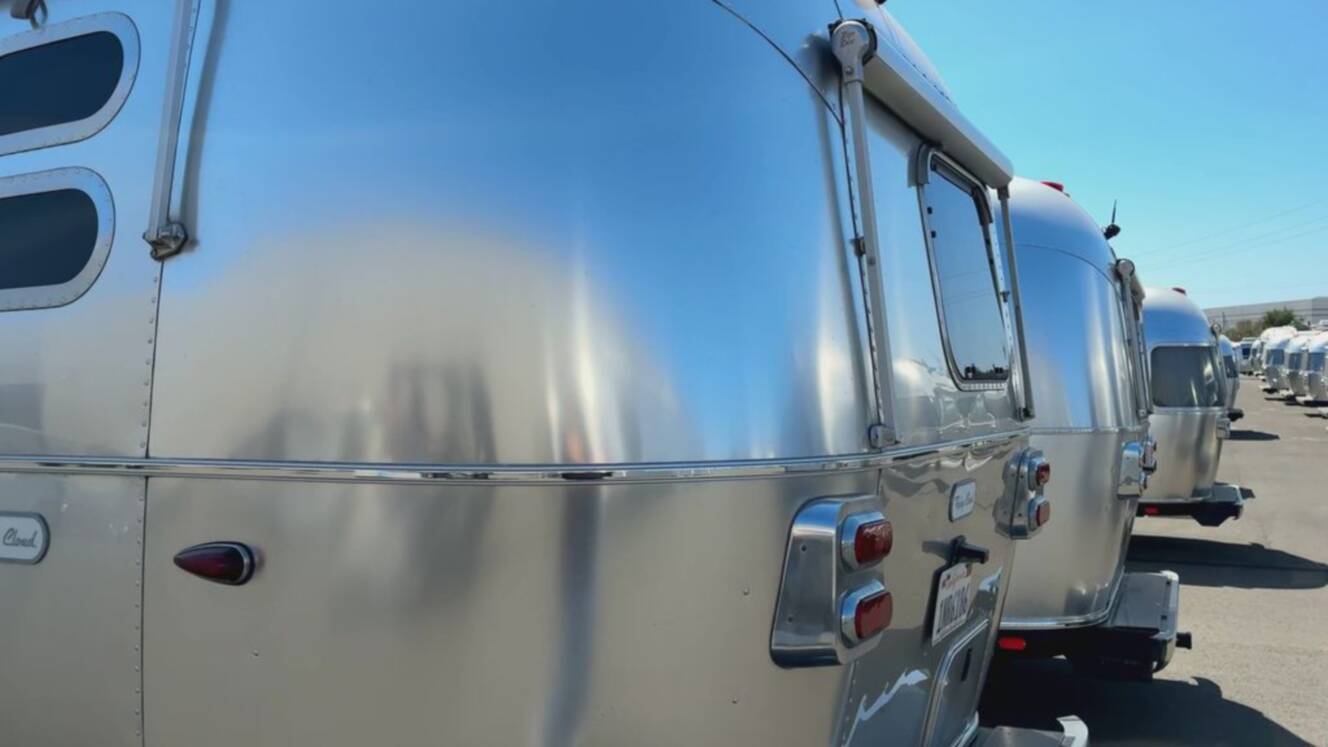 A photo of this 2021 Airstream Flying Cloud 30 Bunk Queen
