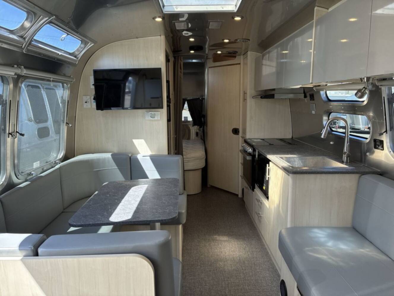 A photo of this 2021 Airstream Flying Cloud 30 Bunk Queen