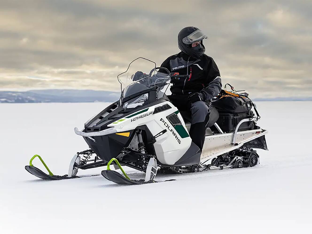 A photo of this 2025 Polaris 550 Voyageur 144 ES