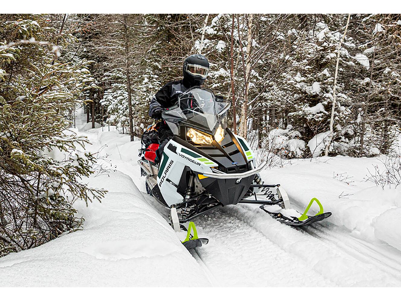 A photo of this 2025 Polaris 550 Voyageur 144 ES