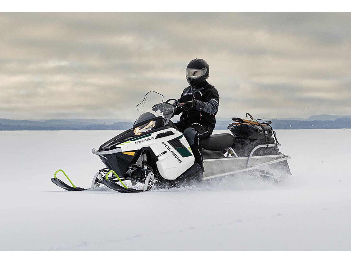 A photo of this 2025 Polaris 550 Voyageur 144 ES