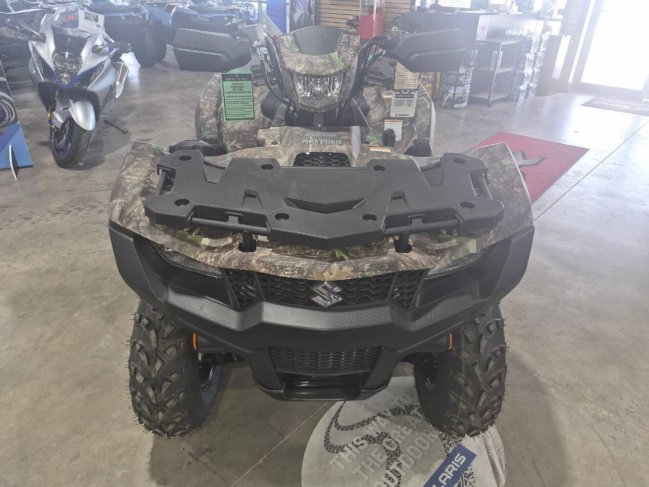 A photo of this 2025 Suzuki KingQuad 500 AXi Power Steering SE Camo