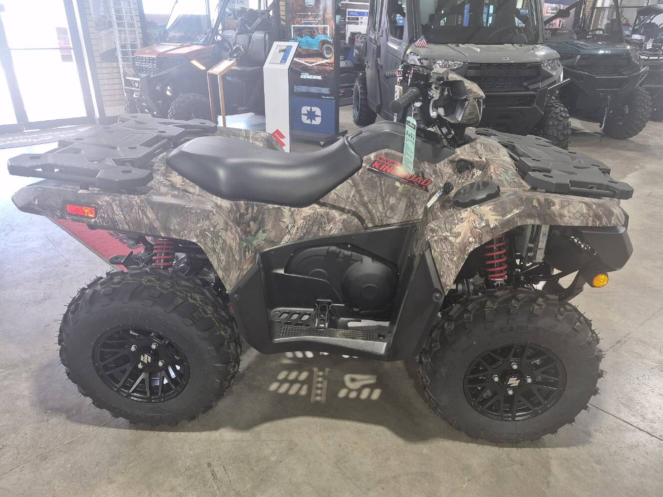 A photo of this 2025 Suzuki KingQuad 500 AXi Power Steering SE Camo