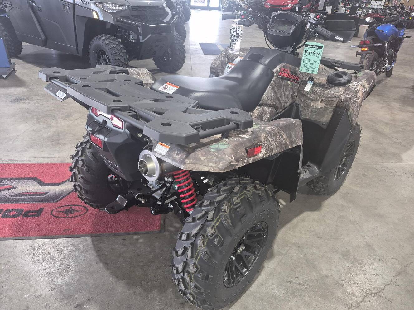 A photo of this 2025 Suzuki KingQuad 500 AXi Power Steering SE Camo