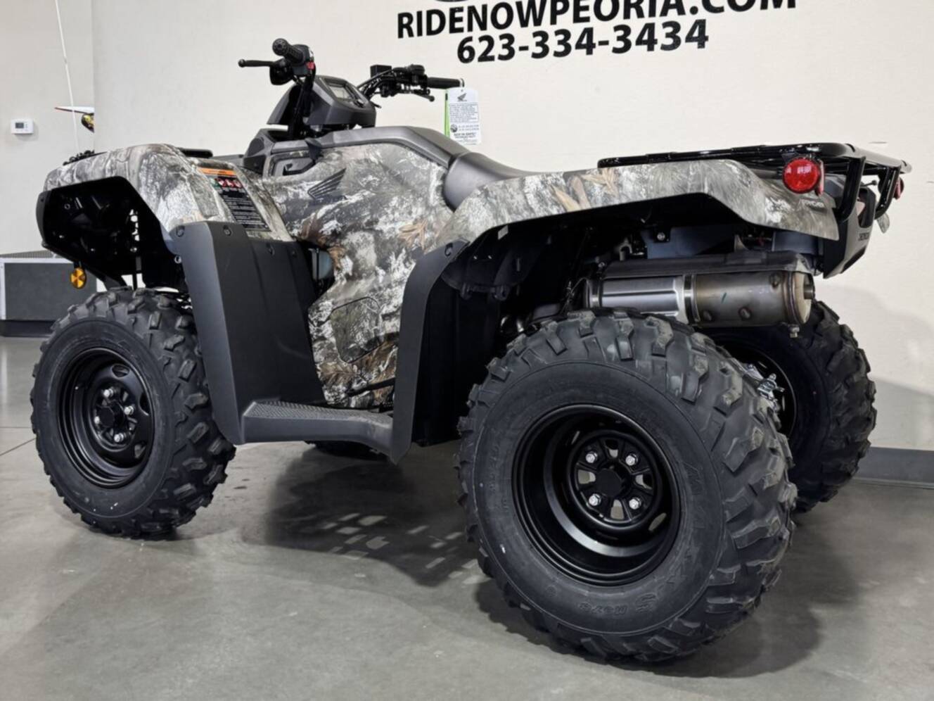 A photo of this 2026 Honda FourTrax Rancher 4X4 Truetimber Atera Camo