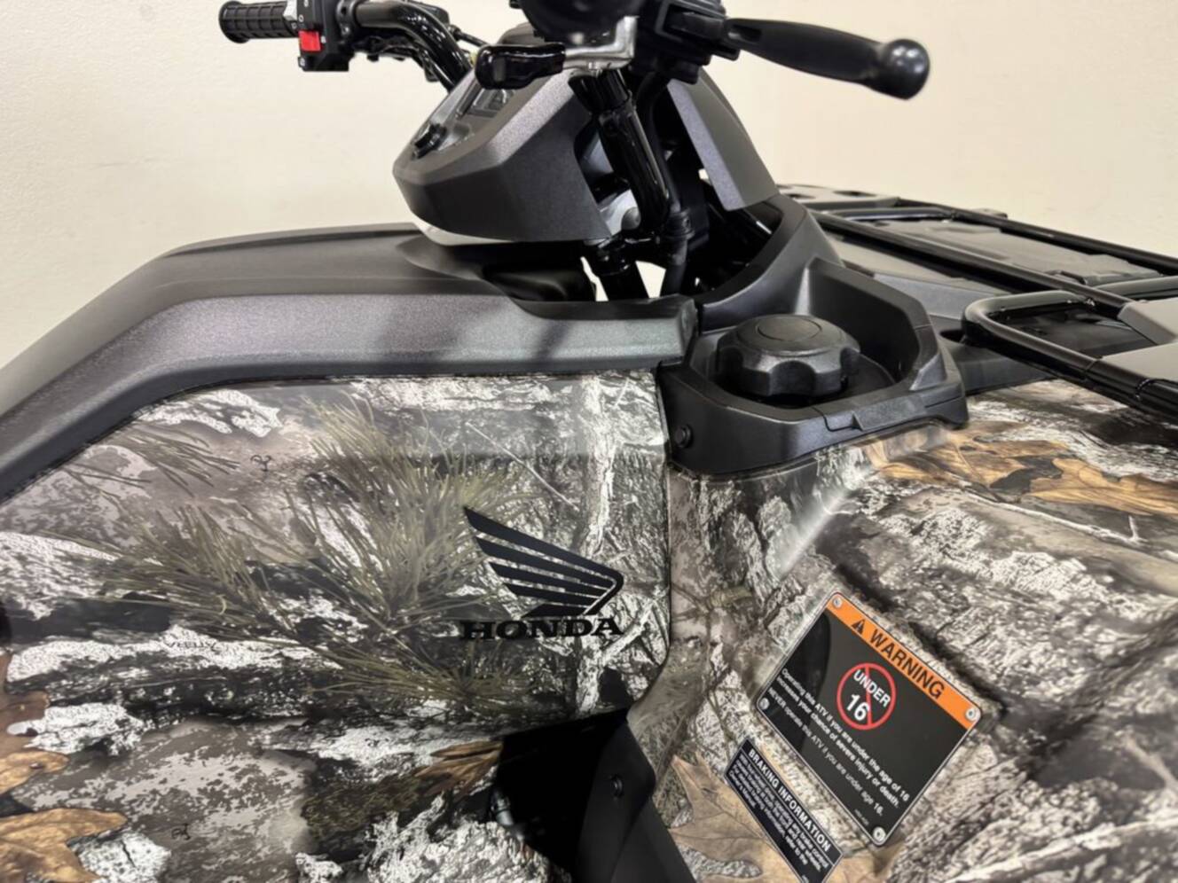 A photo of this 2026 Honda FourTrax Rancher 4X4 Truetimber Atera Camo