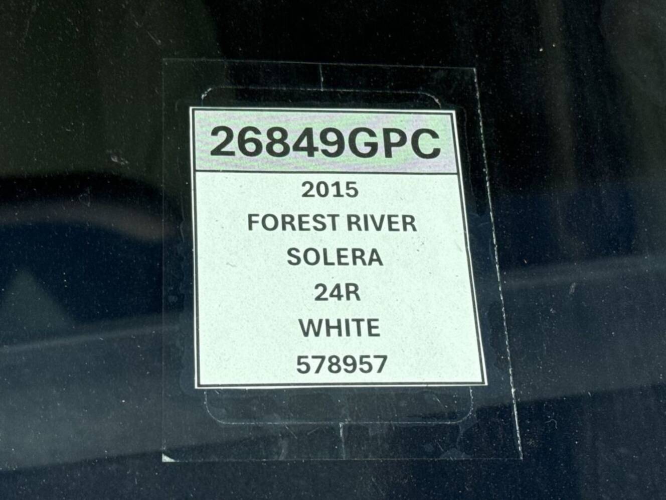 A photo of this 2015 Forest River Solera 24R