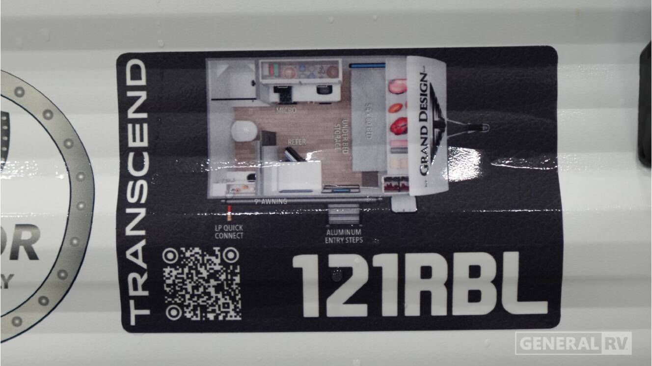 A photo of this 2027 Grand Design TRANSCEND-LITE 121RBL