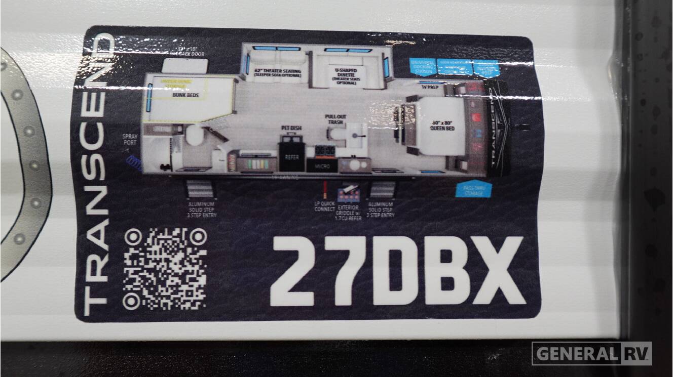 A photo of this 2027 Grand Design Transcend Xplor 27DBX