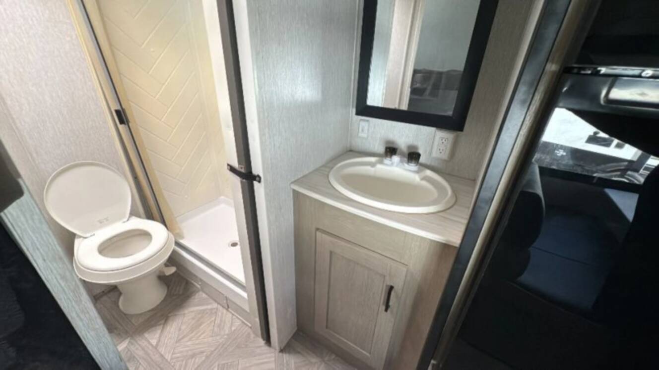 A photo of this 2023 Wildwood By Forest River X-Lite 19DBXL