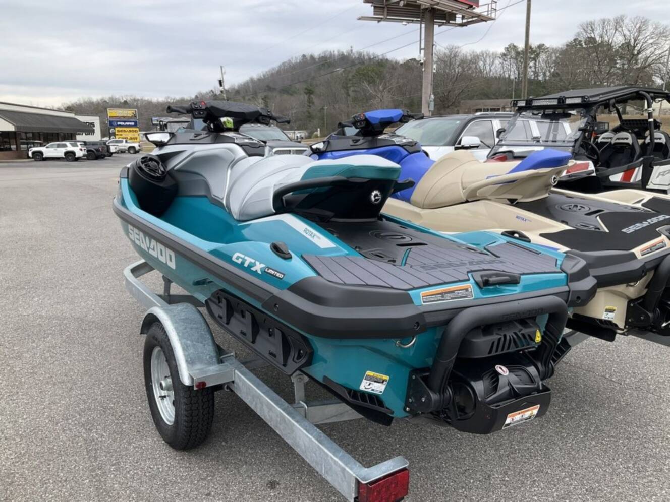A photo of this 2026 Sea-Doo GTX Limited 325 Teal Metallic