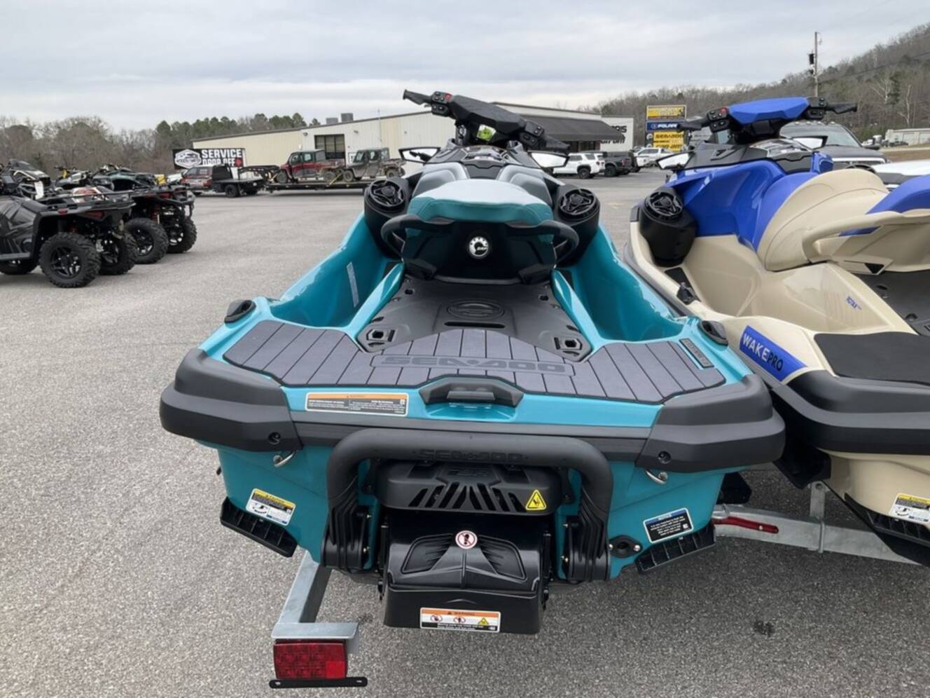 A photo of this 2026 Sea-Doo GTX Limited 325 Teal Metallic