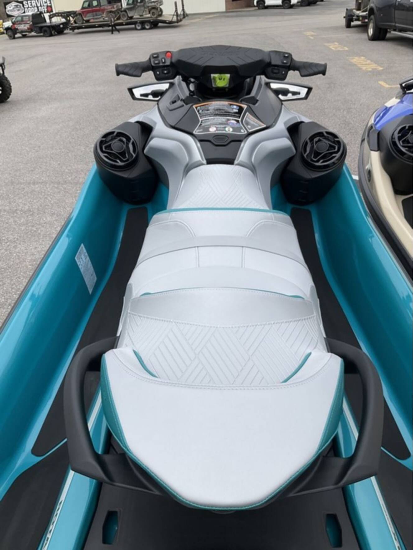 A photo of this 2026 Sea-Doo GTX Limited 325 Teal Metallic
