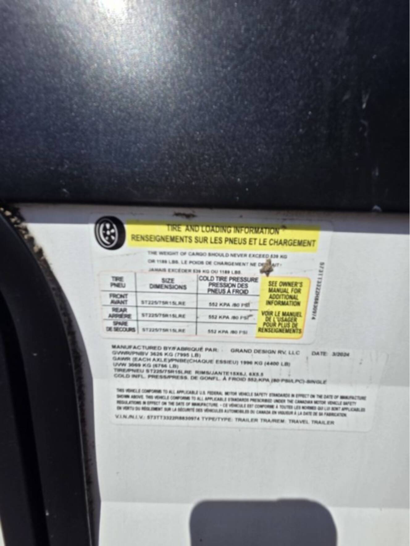 A photo of this 2024 Grand Design Transcend Xplor 265BH