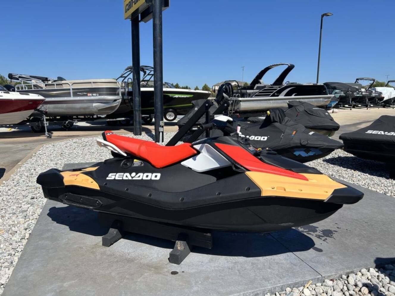A photo of this 2026 Sea-Doo Spark for 3 Rotax® 900 ACE - 90 CONV with IBR an