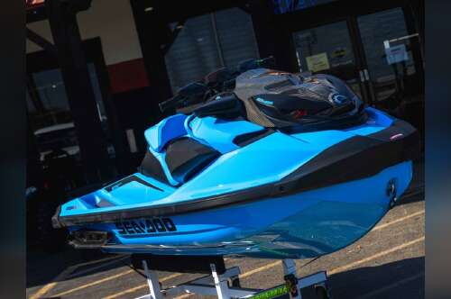 2026 Sea-Doo RXP-X 325 Tech, BRP Premium A, iBR Gulfstream Blue P in new braunfels TX